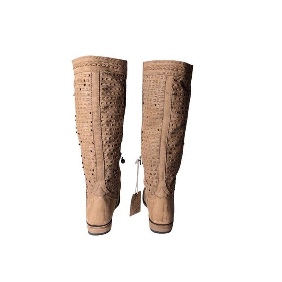 NWT LIBERTY ROCK Women's Tall Brown Punch Out Western Boot Size 7 - Picture 5 of 9